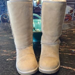 UGG GENUINE CLASSIC II TALL SHEARLING LINED BOOTS